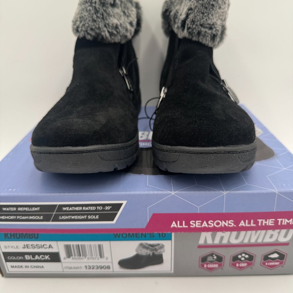 Khombu Black Winter & Rain Boots